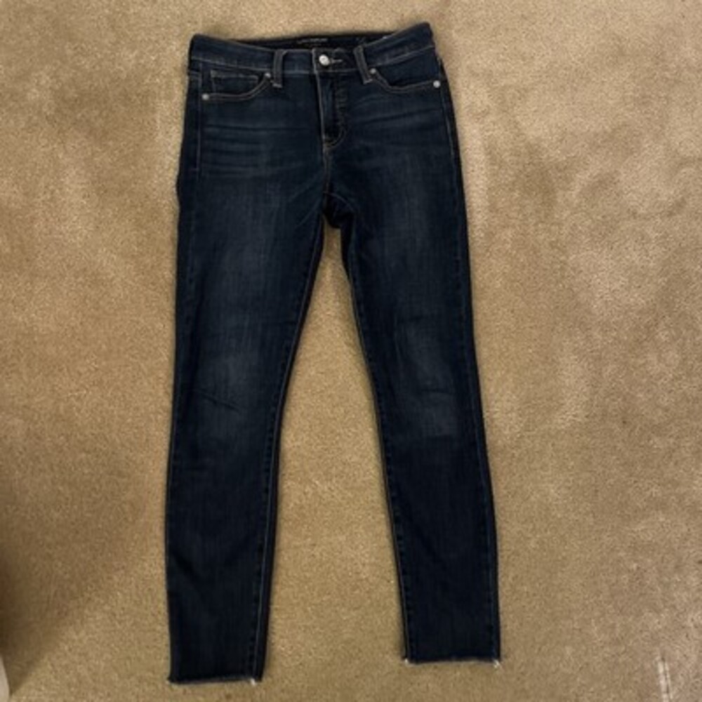 Lucky Brand Mid Rise AVA Skinny Jeans Women Blue Size 2/26 Ankle Los Angeles